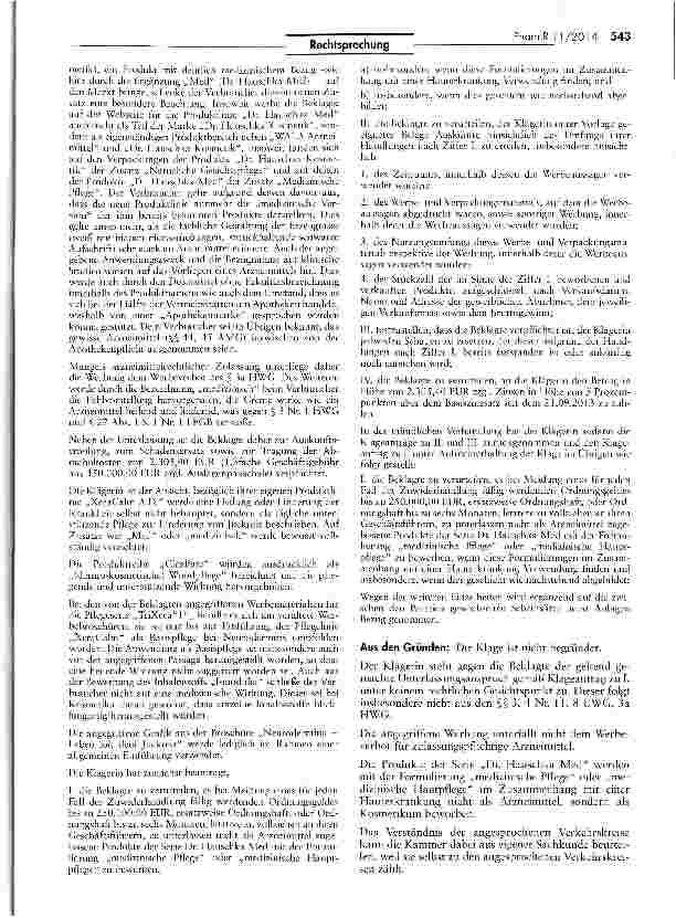 Vorschauseite 3: Abgrenzung Arzneimittel/Kosmetika LFGB § 2 V; AMG § 1 I Nr. 1
