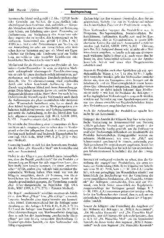 Vorschauseite 4: Abgrenzung Arzneimittel/Kosmetika LFGB § 2 V; AMG § 1 I Nr. 1