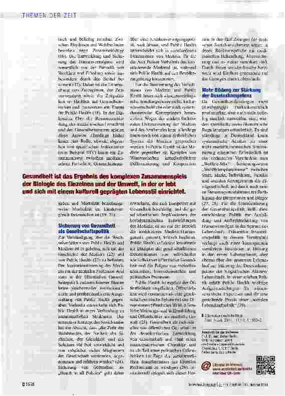Vorschauseite 3: Gesundheit ist mehr als Medizin