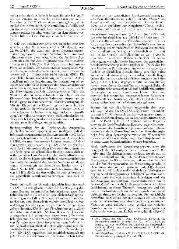 Vorschauseite 2: Freier Zugang zu Informationen versus Schutz von Geschäftsund Betriebsgeheimnissen
