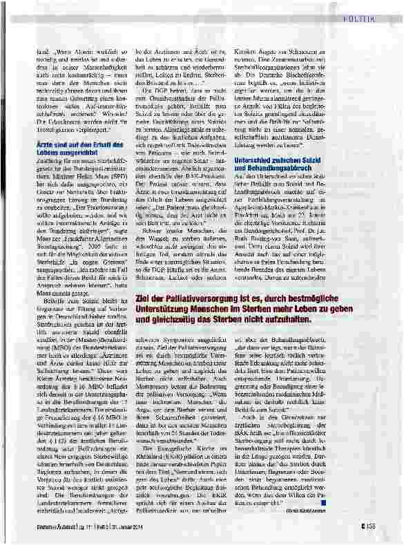 Vorschauseite 2: „Sterben ist Teil des Lebens