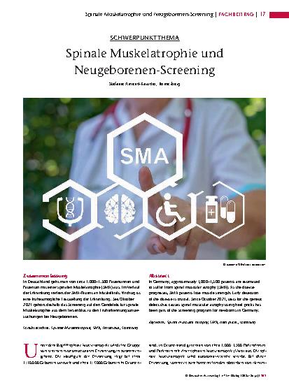 Vorschauseite 1: Spinale Muskelatrophie und Neugeborenen-Screening