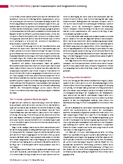 Vorschauseite 2: Spinale Muskelatrophie und Neugeborenen-Screening