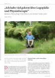 Vorschauseite 1: "Ich habe viel gelernt über Logopädie und Physiotherapie." Barbara Peter pflegt ihren Mann und verdient einen Lohn.