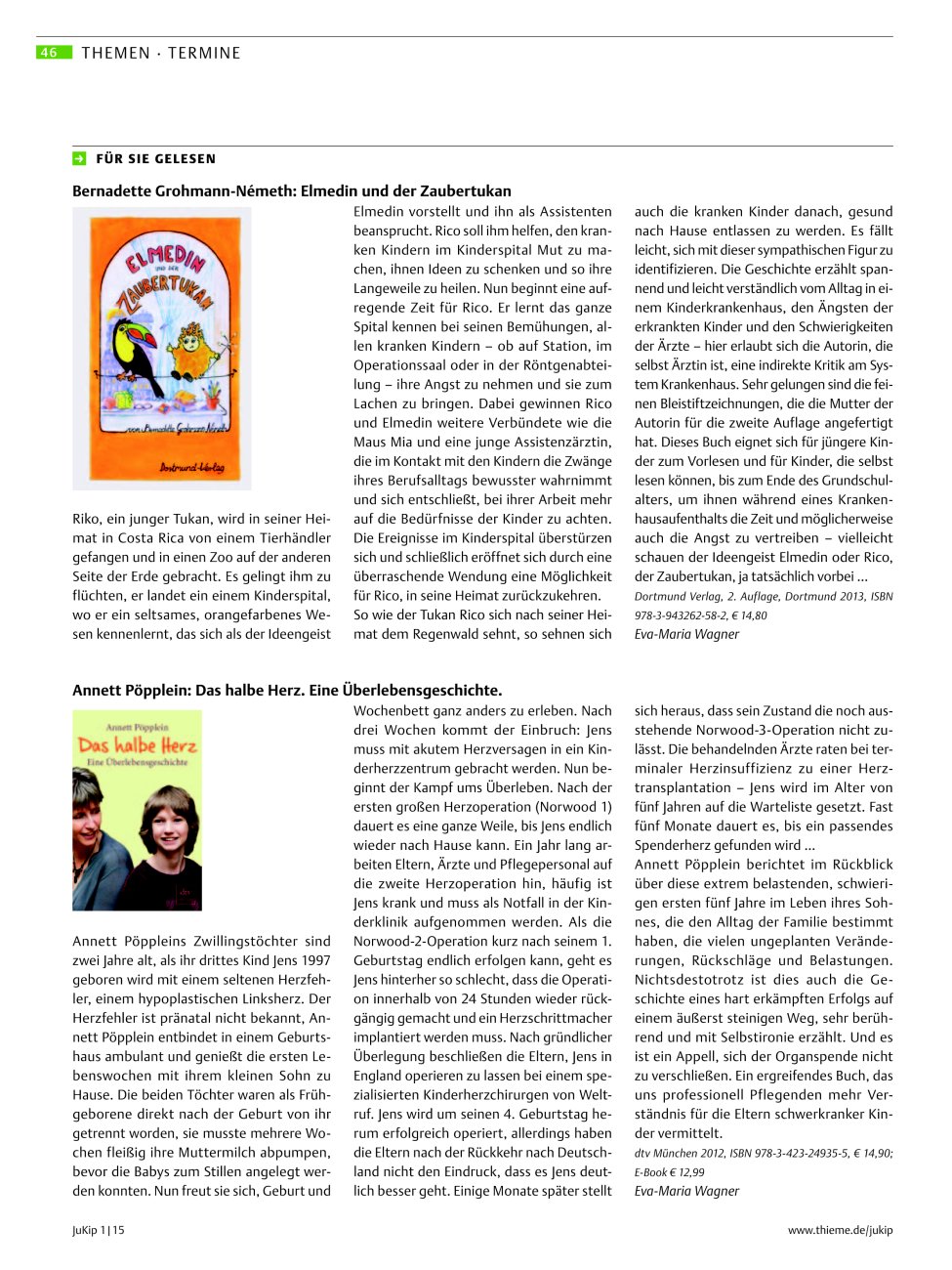 Vorschauseite 1: Für Sie gelesen: Das halbe Herz