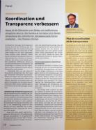 Vorschauseite 1: Koordination und Transparenz verbessern