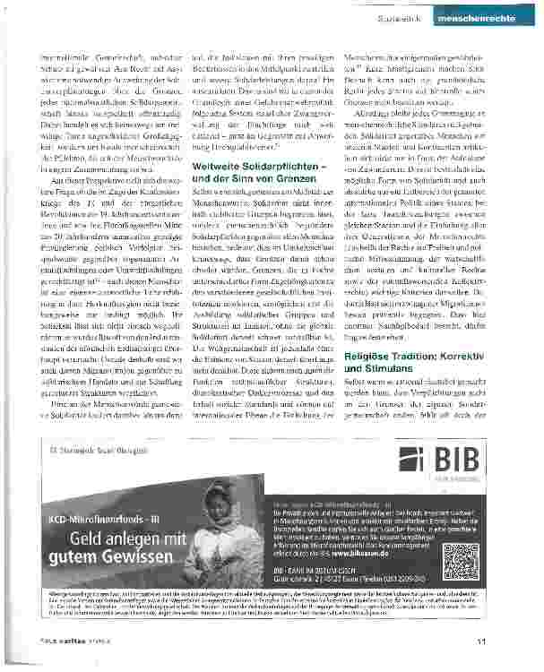 Vorschauseite 3: Begrenzte Solidarität?