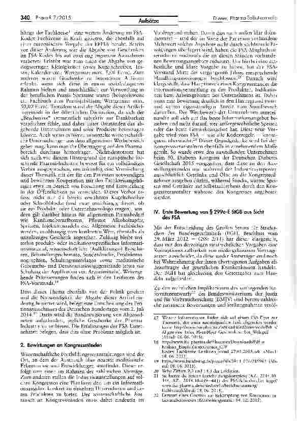 Vorschauseite 3: Aktuelle Entwicklungen und Themenfelder im Bereich derPharma-Selbstkontrolle