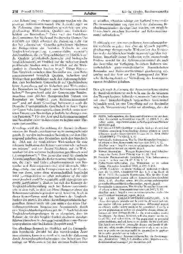 Vorschauseite 4: Austauschbarkeit von Biopharmazeutika