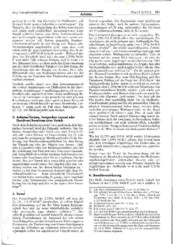 Vorschauseite 3: Anti-Korruption - Neue Gesetzesvorhaben zur Korruptionsbekämpfung im Gesundheitswesen und im internationalen Umfeld