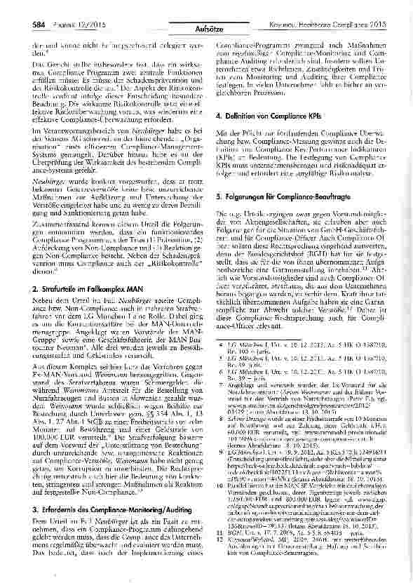 Vorschauseite 2: Healthcare Compliance 2015