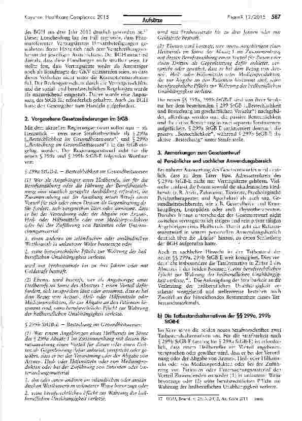 Vorschauseite 5: Healthcare Compliance 2015