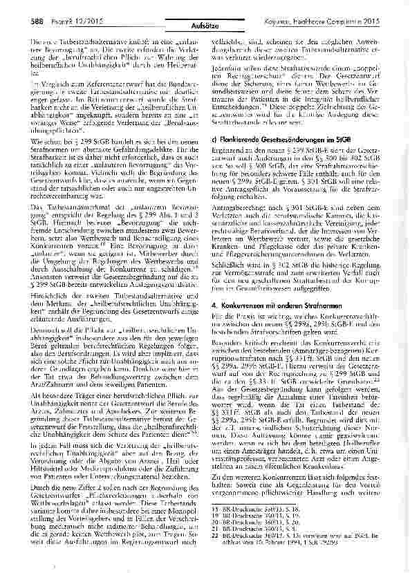 Vorschauseite 6: Healthcare Compliance 2015