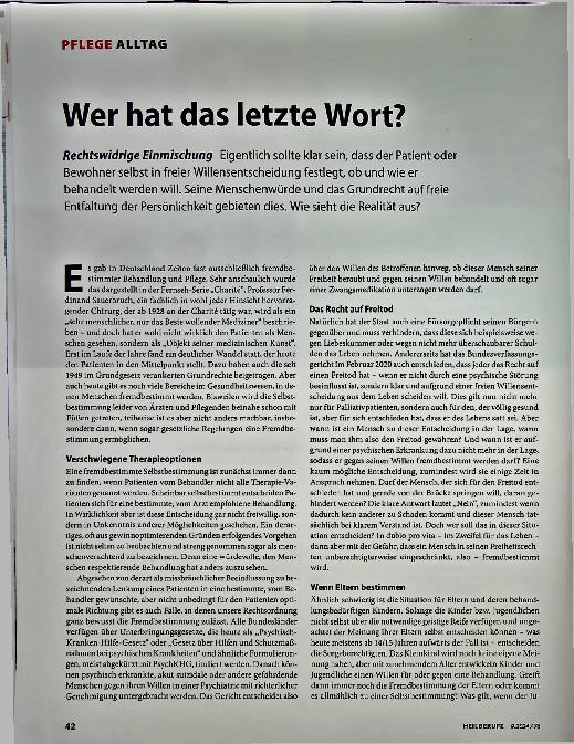 Vorschauseite 1: Wer hat das letzte Wort?