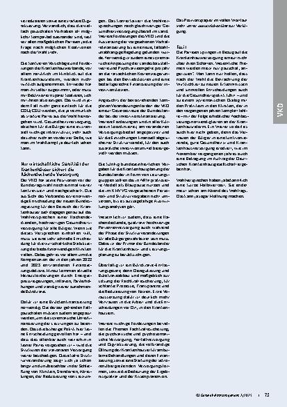 Vorschauseite 2: Vor den Bundestagswahlen Was die Parteien umsetzen wollen, was die Krankenhäuser fordern