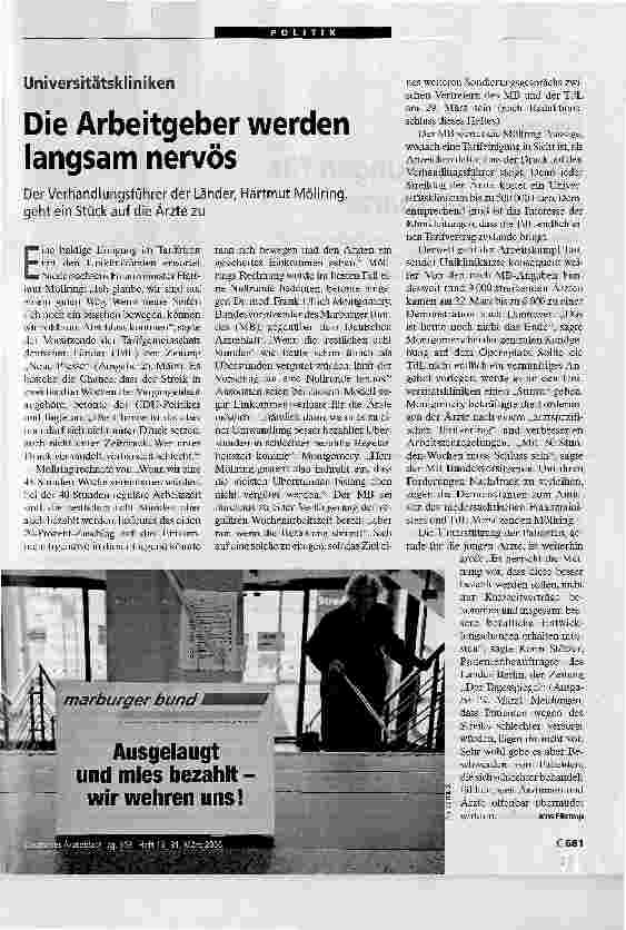 Vorschauseite 1: Die Arbeitgeber werden langsam nervös