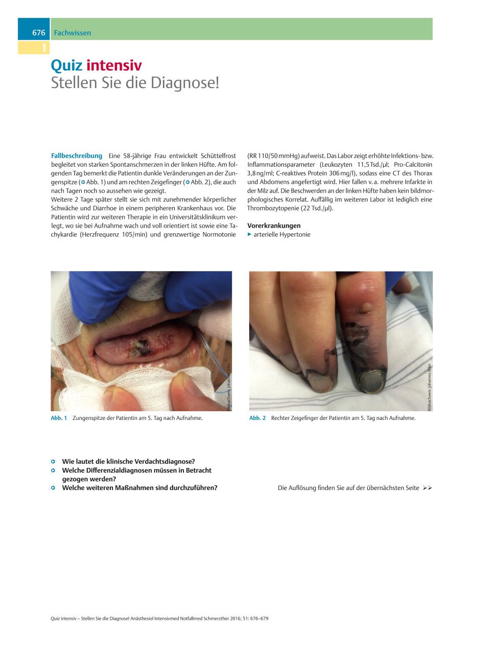 Vorschauseite 1: Quiz intensiv - Stellen Sie die Diagnose!