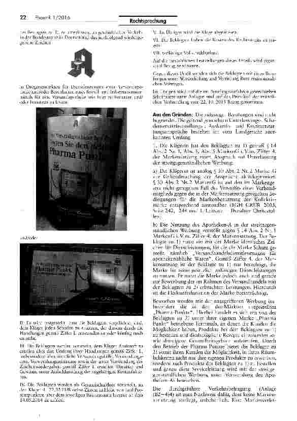 Vorschauseite 2: Unerlaubte Nutzung einer Koltektivmarke MarkenG Art. 14 II Nr. 1, 14 III, 14 V