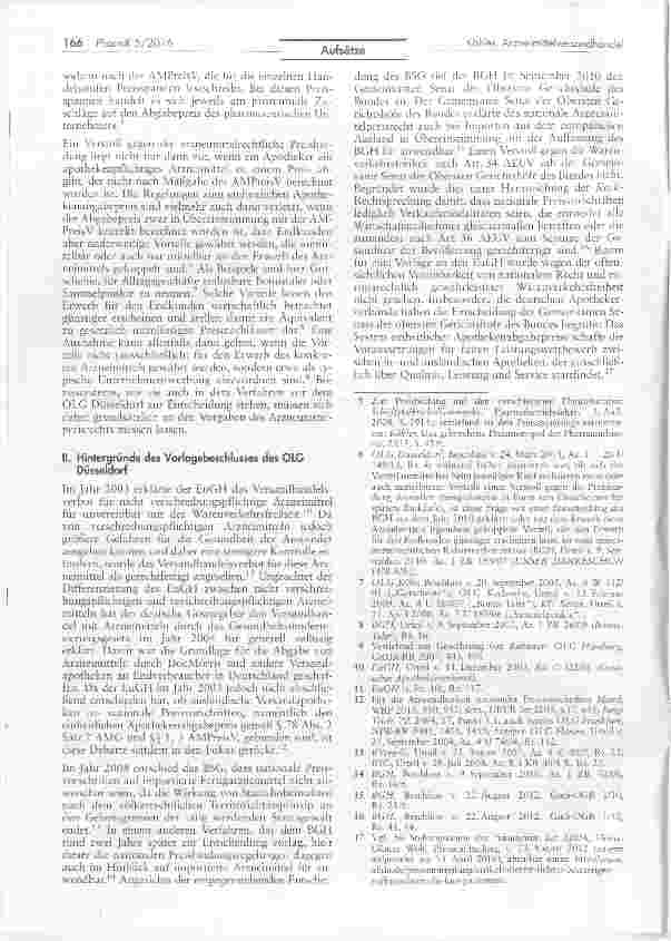 Vorschauseite 2: Paradigmenwechsel im Arzneimittelversandhandel - oder scheitert DocMorris mit seinem Preismodell am EuGH?