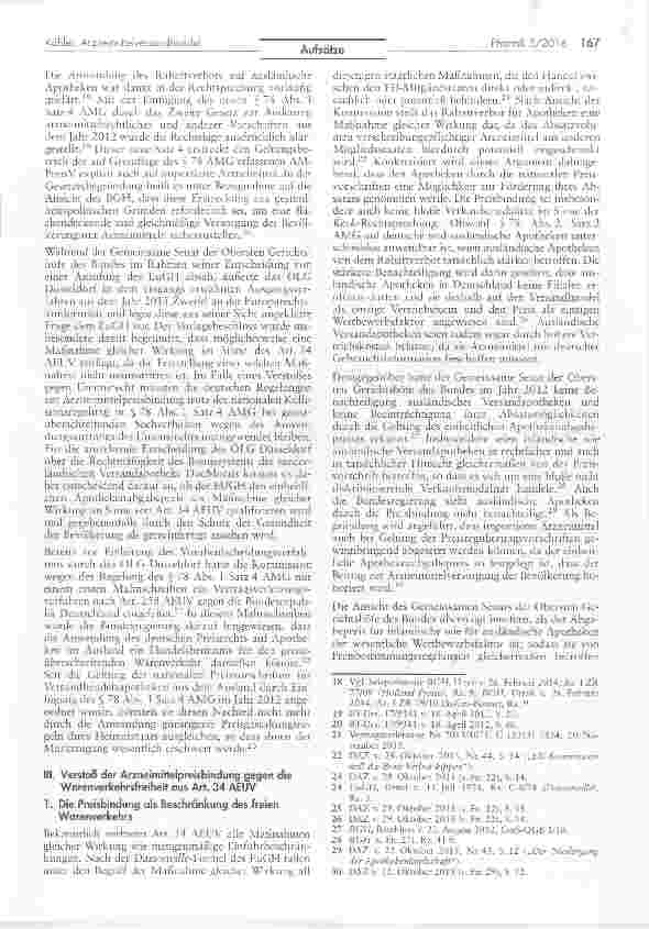 Vorschauseite 3: Paradigmenwechsel im Arzneimittelversandhandel - oder scheitert DocMorris mit seinem Preismodell am EuGH?