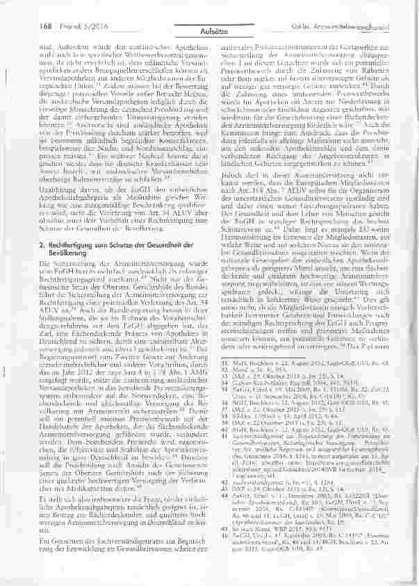 Vorschauseite 4: Paradigmenwechsel im Arzneimittelversandhandel - oder scheitert DocMorris mit seinem Preismodell am EuGH?