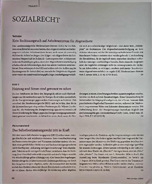 Vorschauseite 1: Sozialrecht