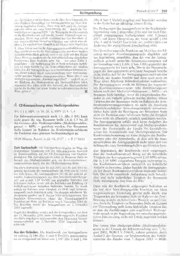 Vorschauseite 1: CE-Kennzeichnung eines Medizinproduktes