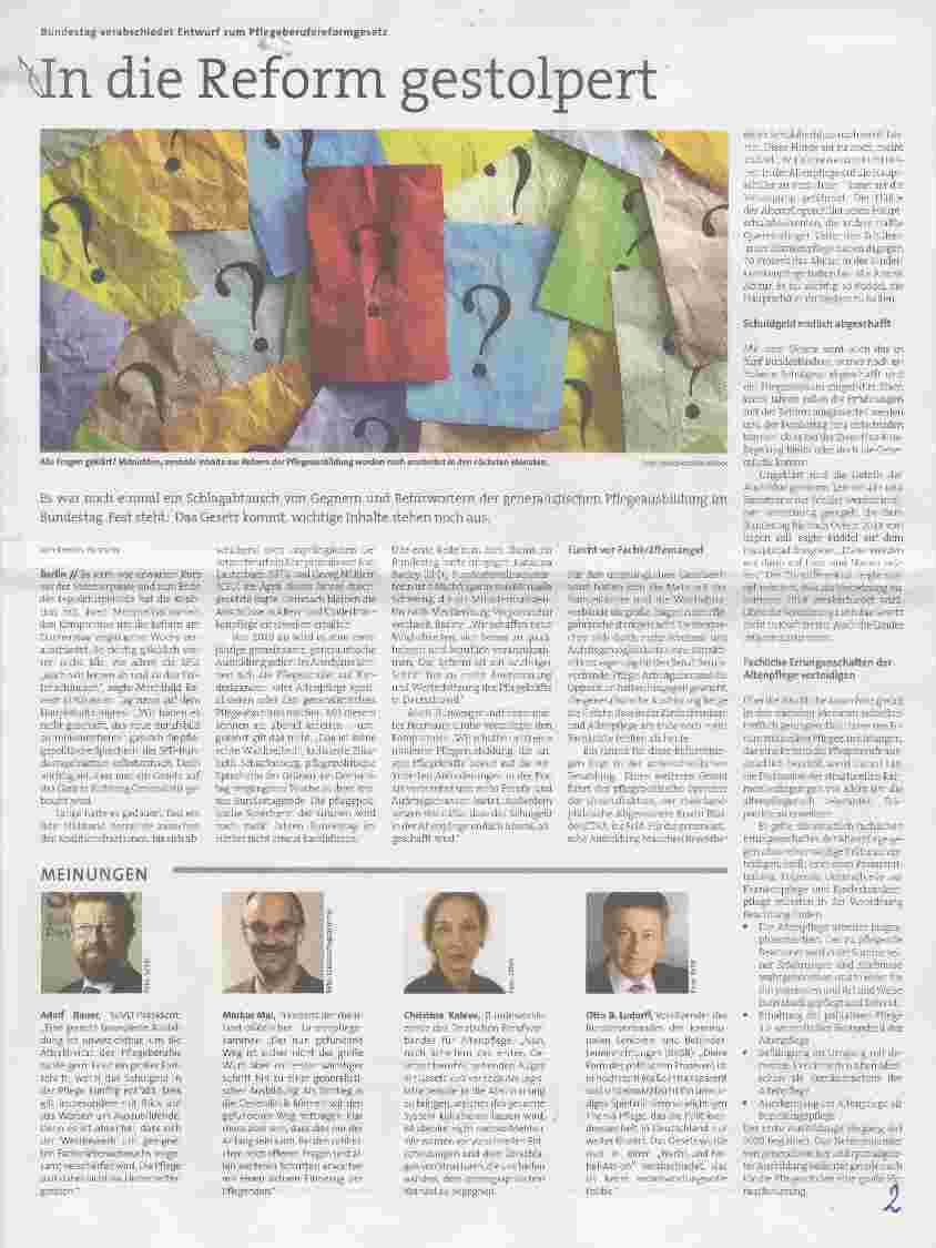 Vorschauseite 1: In die Reform gestolpert