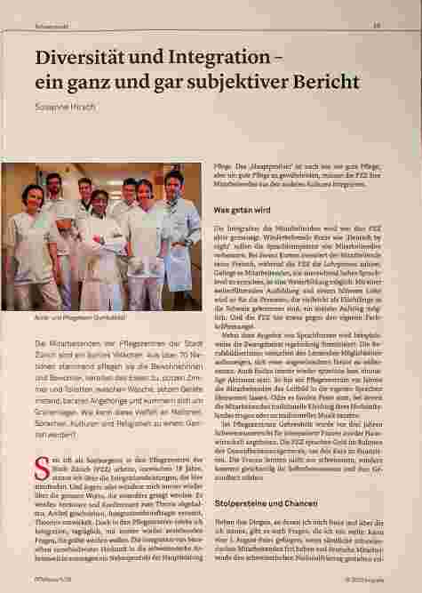 Vorschauseite 1: Diversität und Integration - ein ganz und gar subjektiver Bericht