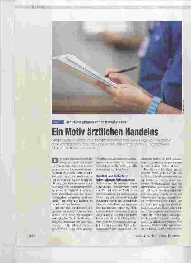 Vorschauseite 1: Ein Motiv ärztlichen Handelns