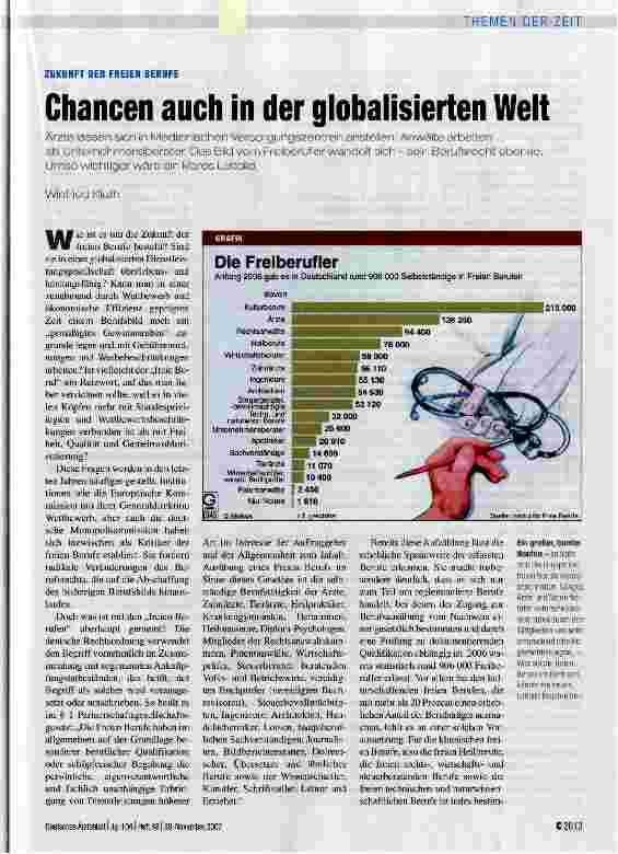 Vorschauseite 1: Chancen auch in der globalisierten Welt