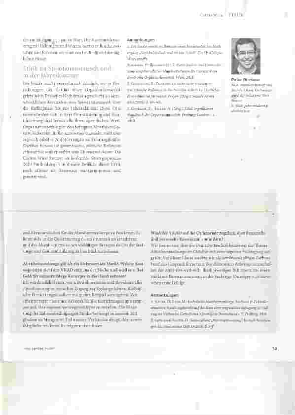 Vorschauseite 4: Organisationsethik bereichert