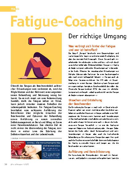 Vorschauseite 1: Fatigue Coaching