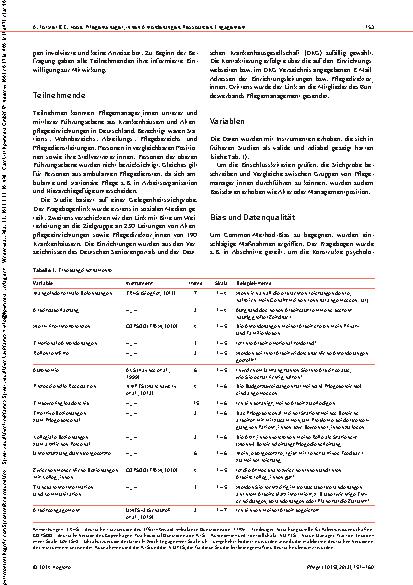 Vorschauseite 3: Anforderungen, Ressourcen und Arbeitsengagement von Pflegemanager_innen der unteren und mittleren Ebene