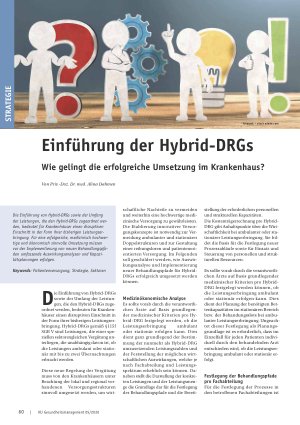 Vorschauseite 1: Einführung der Hybrid-DRGs. Wie gelingt die erfolgreiche Umsetzung im Krankenhaus?
