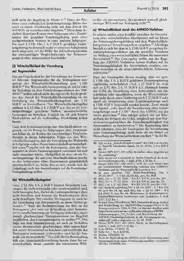Vorschauseite 5: Erstattungsbeträge für innovative Arzneimittel - Mischpreisbildung und gerichtliche Kontrolle