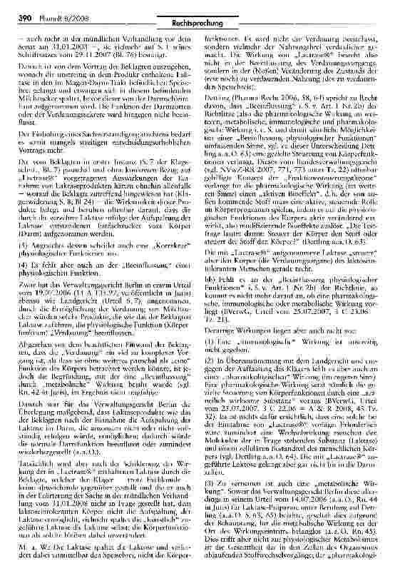 Vorschauseite 5: Abgrenzung Arzneimittel/Lebensmittel - Lactrase
