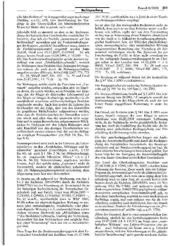 Vorschauseite 6: Abgrenzung Arzneimittel/Lebensmittel - Lactrase