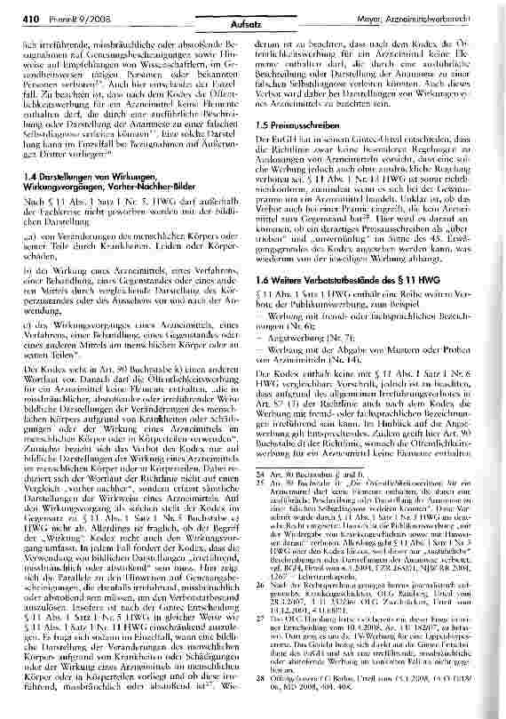 Vorschauseite 4: Das Arzneimittelwerberecht nach der Gintec-Entscheidung des EuGH