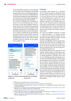 Vorschauseite 2: Smarte Ausleihe – Einführung der Selbstverbuchung mit dem eigenen Endgerät an der UB der RWTH Aachen1