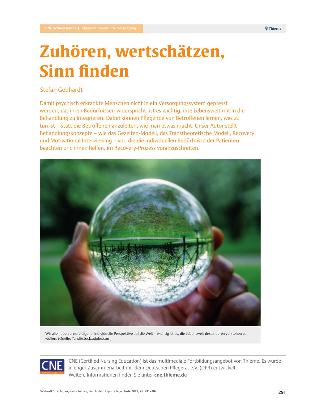 Vorschauseite 1: Zuhören, wertschätzen, Sinn finden