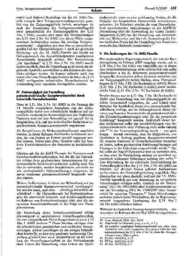 Vorschauseite 3: Zum Kommissionsbericht über die Untersuchung des Arzneimittelsektors — Kritische Notizen aus patentund kartellrechtlicher Sicht