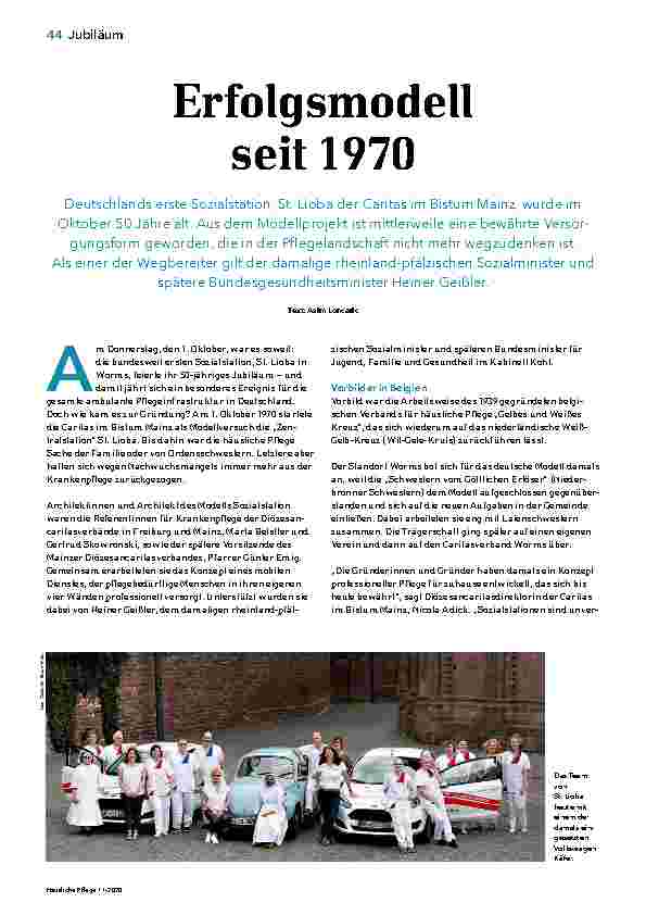 Vorschauseite 1: Erfolgsmodell seit 1970