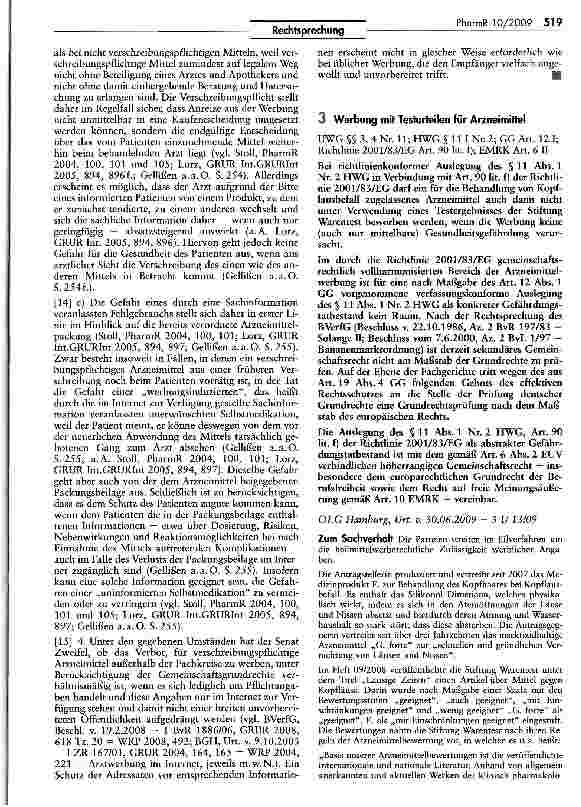 Vorschauseite 3: Arzneimittelpräsentation im Internet