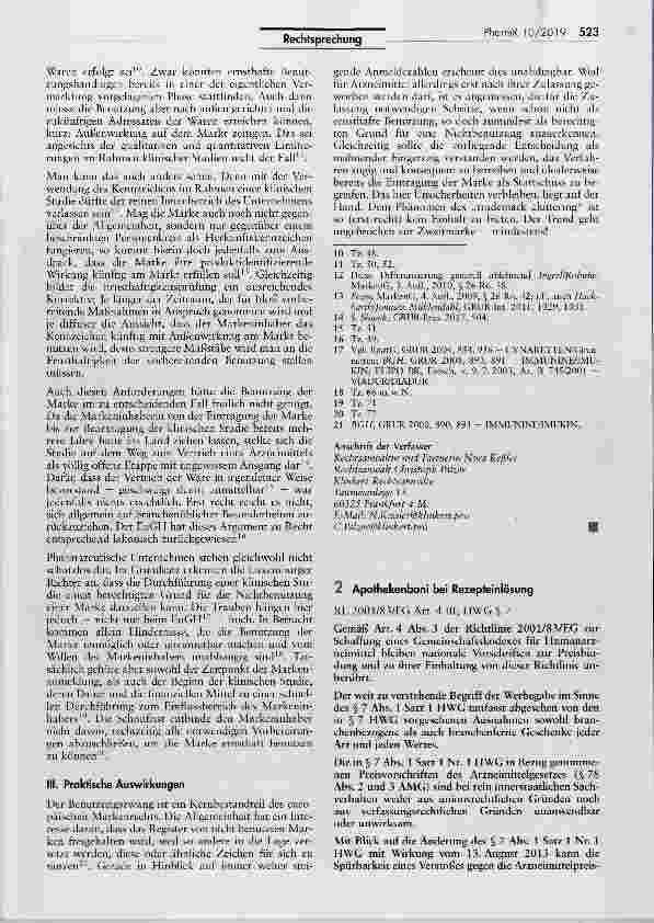 Vorschauseite 1: Apothekenboni bei Rezepfeinlösung