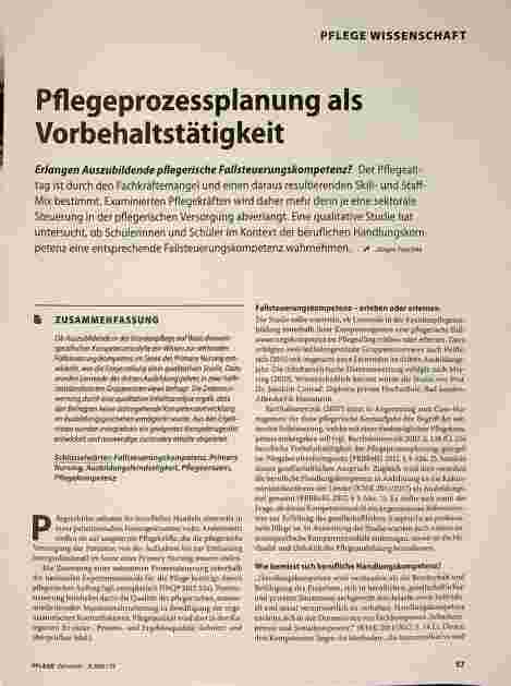 Vorschauseite 1: Pflegeprozessplanung als Vorbehaltstätigkeit