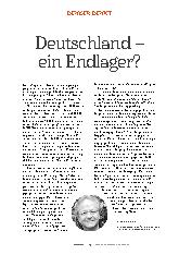 Vorschauseite 1: Deutschland – ein Endlager?