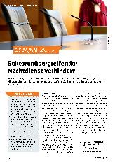 Vorschauseite 1: Sektorenübergreifender Nachtdienst verhindert