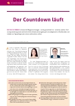 Vorschauseite 1: Der Countdown läuft.