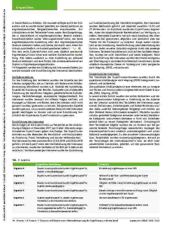 Vorschauseite 3: Chancen und Risiken einer Vollakademisierung der Ergotherapie in Deutschland